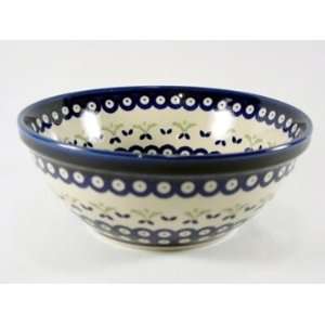  Polish Pottery Serving Bowl Fleur De Lis z850 500: Home 