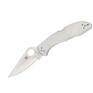  Spyderco Knives 11P Standard Edge Delica 4 Lockback Plain 