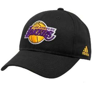   Los Angeles Lakers Black Basic Logo Adjustable Hat: Sports & Outdoors