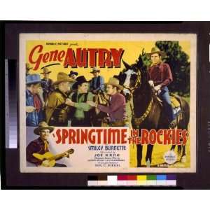    Springtime in the Rockies,1937,Gene Autry poster: Home & Kitchen