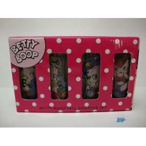 Betty Boop SET OF 4 Shot Glass 2FLOZ. Capacity Tall Shooters Glasses 