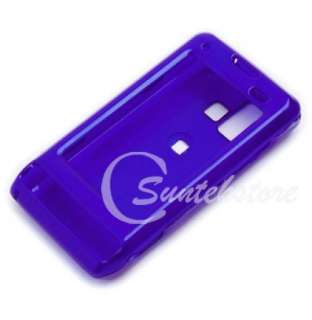 Snap on Blue Hard Skin Case Cover for LG VX9700 Dare  