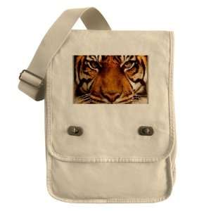  Messenger Field Bag Khaki Sumatran Tiger Face Everything 