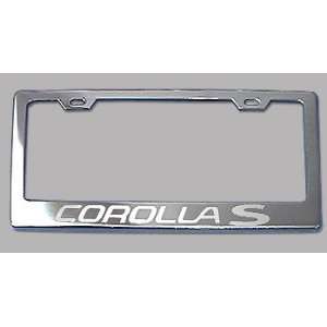  Toyota Corolla S Chrome License Plate Frame: Everything 