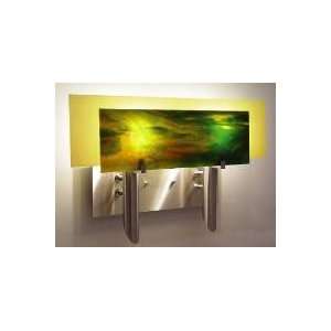 WPT Design Dessy Wall Sconce w/ 2 Brushed Candles Almond 