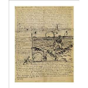  Sketch of the Sower in a Letter to Emile Bernard by Vincent Van 