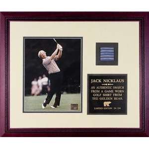   Framed Unsigned Photograph with Blue Golf Shirt