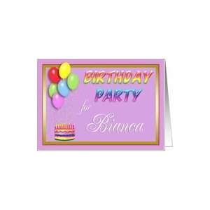  Bianca Birthday Party Invitation Card Toys & Games