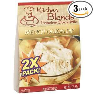 Kitchen Blends French Onion Dip Mix, 2 Count Packages (Pack of 3 
