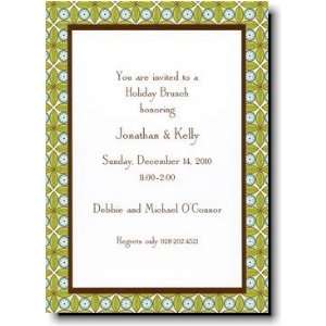  Boatman Geller Holiday Invitations   Tile Green And Blue 