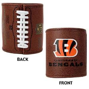   Bengals NFL Football Beer Can Coozy Holder (Real Wilson Leather