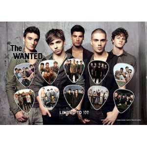 The Wanted Guitar Pick Display Limited 100 Only  Musical 