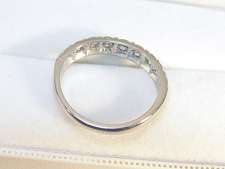 Vintage 18K White Gold 0.50TDW 9 Diamond Ring  