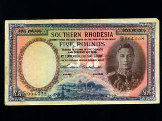 Southern RhodesiaP 11,5 Pounds,1951 * King George VI *  