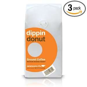 Paramount Dippin Donut Ground Coffee, Medium Roast, 12 Ounce Bags 