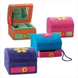 PLUSH FLOWER JEWELRY BOXES:  Home & Kitchen