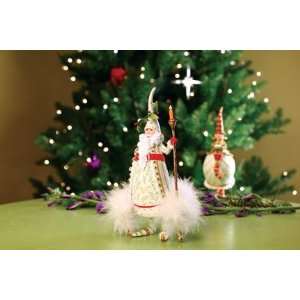    Patience Brewster Candlelight Santa Ornament
