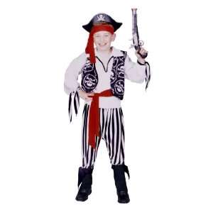  Childs Buccaneer Pirate Costume Size Medium (8 10): Toys 