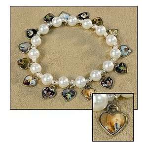  Blessed By Pope Benedict XVI White Pearl with Heart Saints 