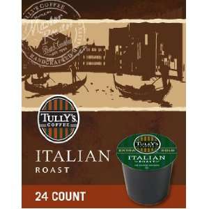 Tullys Coffee 96 K Cup Variety Pack ~ including ITALIAN ROAST, FRENCH 