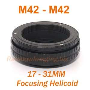   to M42 lens Focusing Helicoid Adapter 17mm   31mm (M)