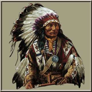 One Star Native American Chief Indian T Shirt S,M,L,XL,2X,3X,4X,5X 14 