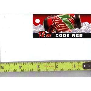  Magnum, Small Rectangle Size Mountain Mt. Dew Code Red CAN 