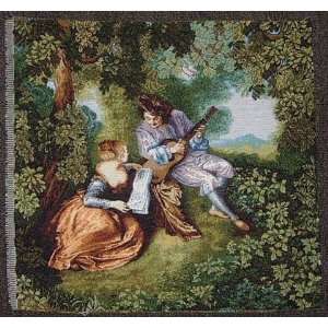  Italian Man Playing Music to a Woman Tapestry: Toys 