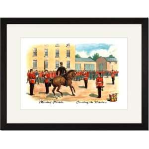  Black Framed/Matted Print 17x23, Morning Parade: Covering 