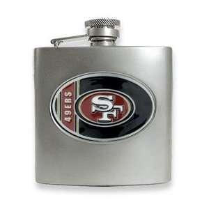 San Francisco 49ers Stainless Steel Hip Flask: Jewelry