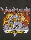 Vintage 80s VAN HALEN Diver Down HARD ROCK Concert TOUR T Shirt XL R2