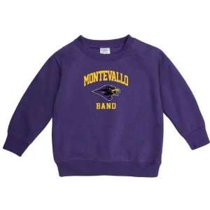  Montevallo Falcons Purple Toddler Band Arch Crewneck 