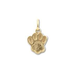  Vermeil Paw Print Charm (Small) Arts, Crafts & Sewing