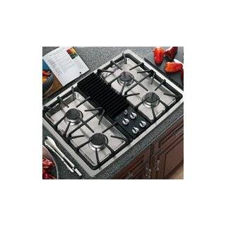   48 Pro Style Gas Downdraft Cooktop in Stainless Steel Appliances