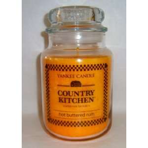  Hot Buttered Rum   22 Oz Large Jar Yankee Candle