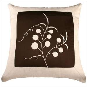  Pillow Rizzy Home T 2752 Beige and Brown Decorative Pillow 