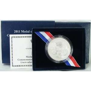  2011 Uncirculated Medal of Honor Commemorative Silver 