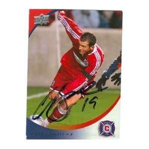   Barrett autographed Soccer trading Card (MLS Soccer) 