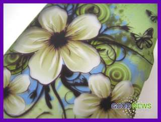 Mobile HTC My Touch 4G   Hawaiian Flower Rubberized Hard Case Phone 