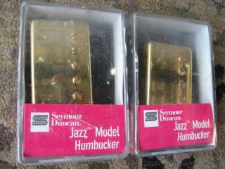 Seymour Duncan Jazz humbucking pickups   pair   gold  