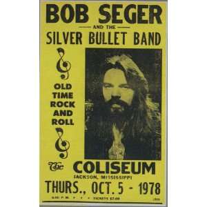  Bob Seger and the Silver Bullet Band Concert Poster