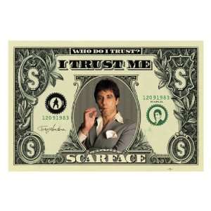  Scarface (Dollar Bill) Poster