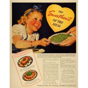  1940 Ad Canned Pea Marketing Institute Inc Side Dish 