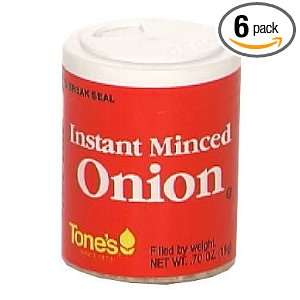 Tones Instant Minced Onion, .70 Ounce Containers (Pack of 6)  