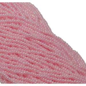 Pink Ceylon Czech 11/0 Glass Seed Beads (4)(6 String Hanks 