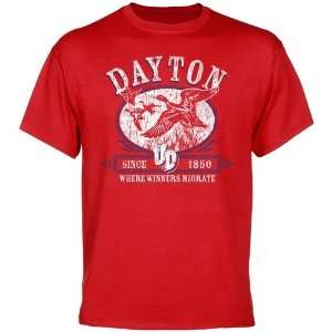    Dayton Flyers Winners Migrate T Shirt   Red: Sports & Outdoors