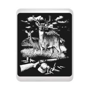   iPad Case White Deer Hunting Buck Doe Rifle and Hat: Everything Else