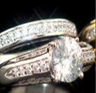 3ct Absolute Occasions Christine Lloyd Flora Cut 2 piece Ring Set $ 