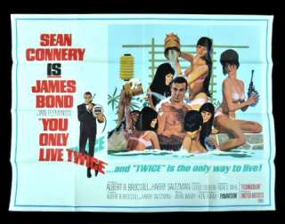 YOU ONLY LIVE TWICE * ORIG MOVIE POSTER JAMES BOND 007  