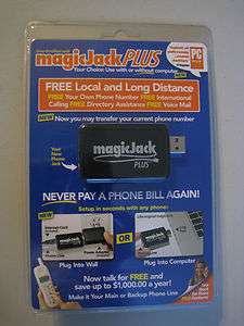 New & Improved 2012 MagicJack Plus + Free 1YR Subscription Magic Jack 